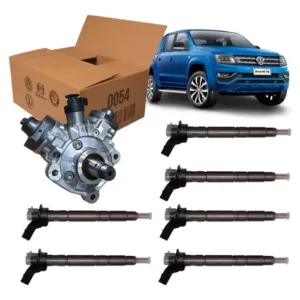 Bomba De Alta E Bicos Injetores Amarok V6 Diesel Original Vw - Imagem 1