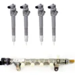 4 Bicos Injetores + Flauta Amarok 2.0 Original Vw