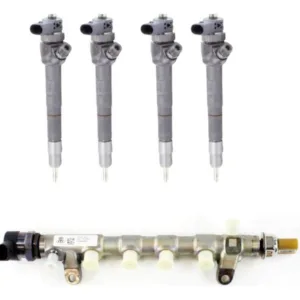 4 Bicos Injetores + Flauta Amarok 2.0 Original Vw - Imagem 1